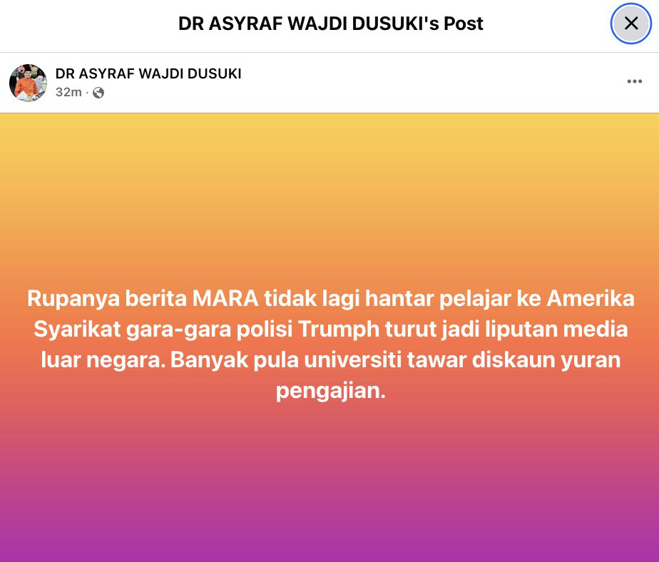  MARA henti hantar pelajar